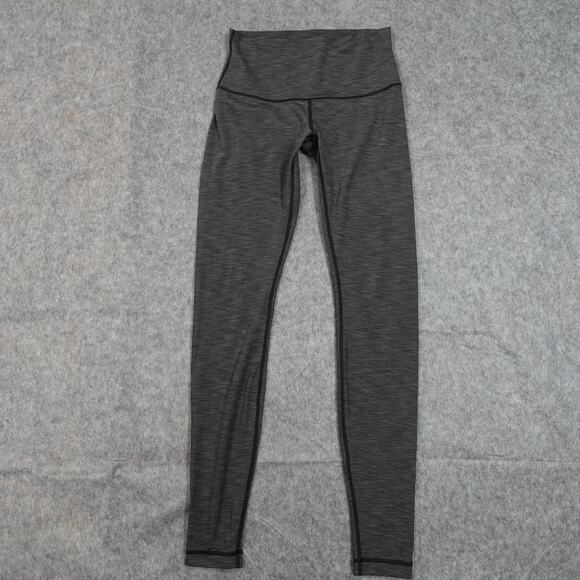 Lululemon Leggings Womens 8 Wunder Under 31" Gray Yoga Run Workout Gym Athletic - Picture 1 of 8